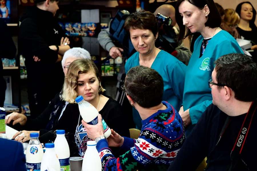 Дегустация продукции Полоцкого молочного комбината Дегустация продукции Полоцкого молочного комбината