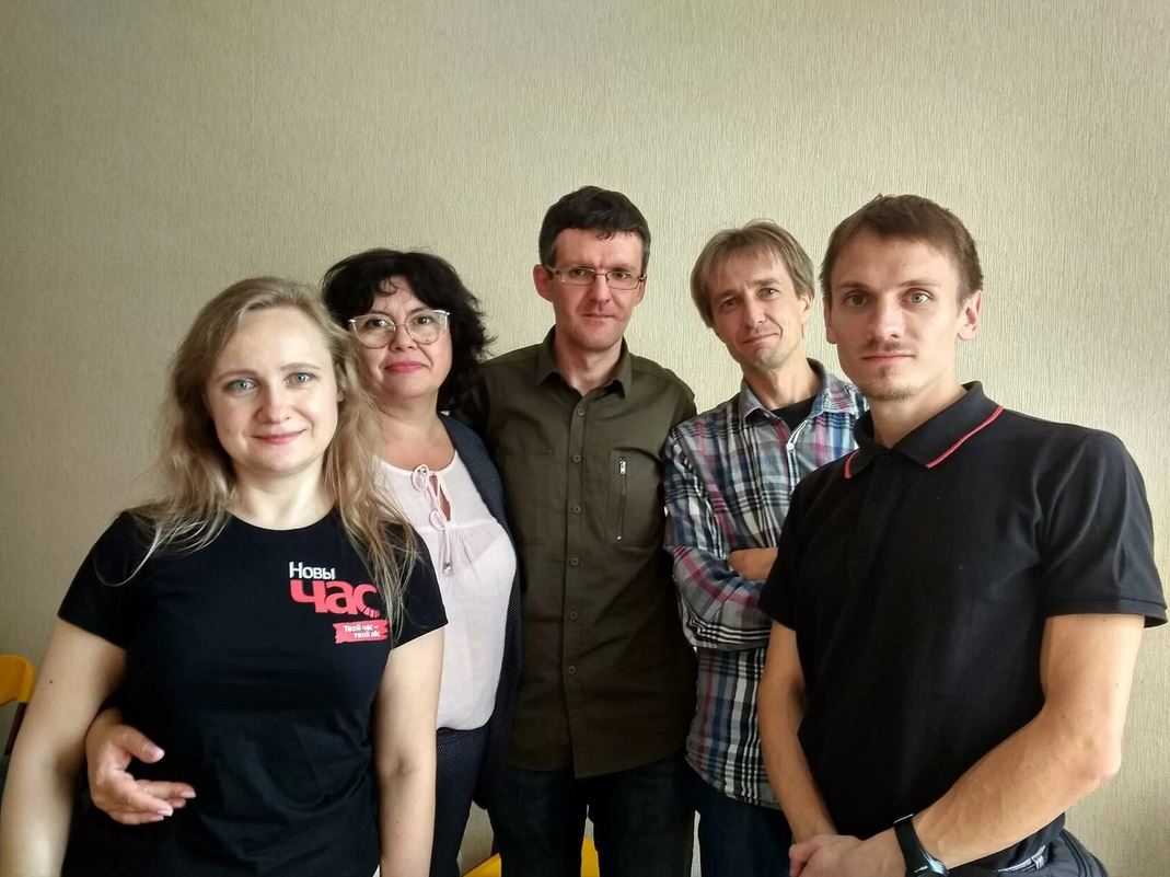 В редакции «Новага Часу». Фото: Facebook Ольги Ивашиной