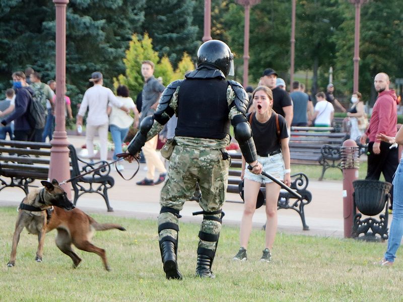 Маладзечна, 10 жніўня 2020 года. Фота: Настасся Уткіна