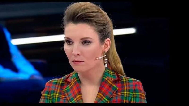 Российская телеведущая Ольга Скабеева. Фото: скриншот с трансляции телеканала «Россия 1»