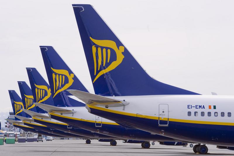 Здымак мае ілюстрацыйны характар. Самалёты кампаніі «Ryanair». Фота: Ryanair.com