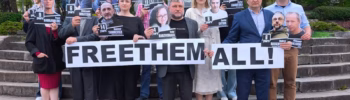акцыя салідарнасці са зняволенымі беларускімі журналістамі